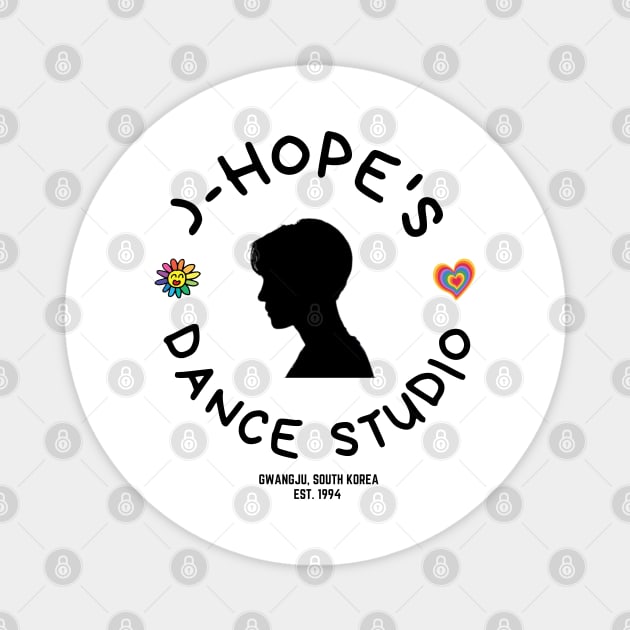 j-hope's Dance Studio (BTS Bangtan Sonyeondan) Magnet by e s p y